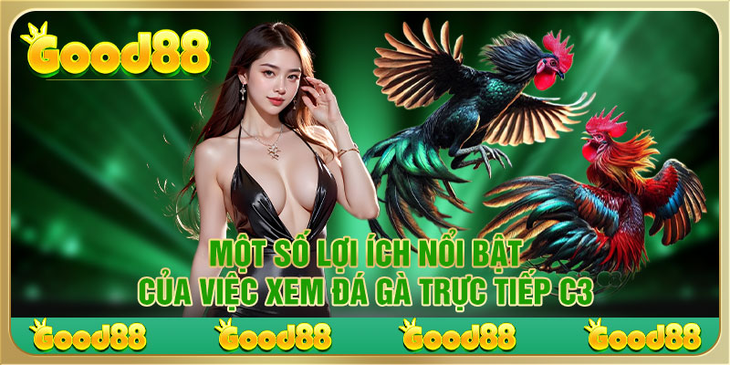 Một số lợi ích nổi bật của việc xem đá gà trực tiếp C3