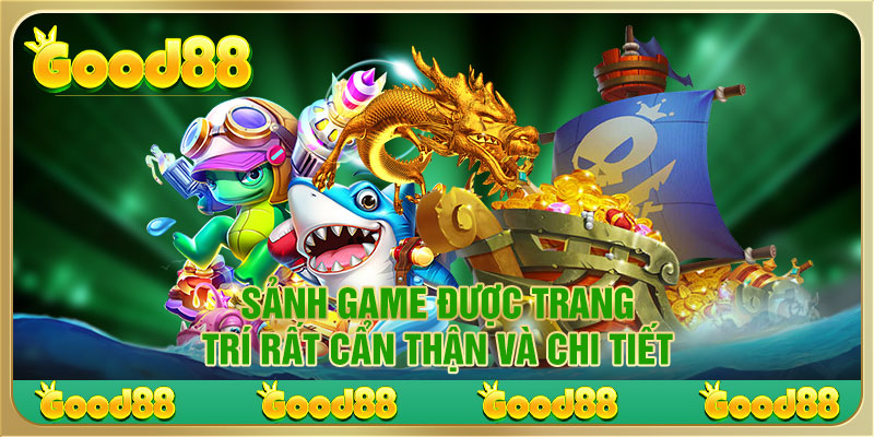 Sảnh game được trang trí rất cẩn thận và chi tiết